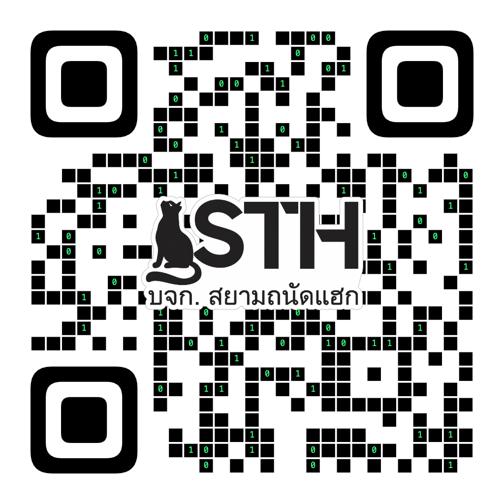 QR Code สำหรับเพิ่มเพื่อน LINE @siamthanathack