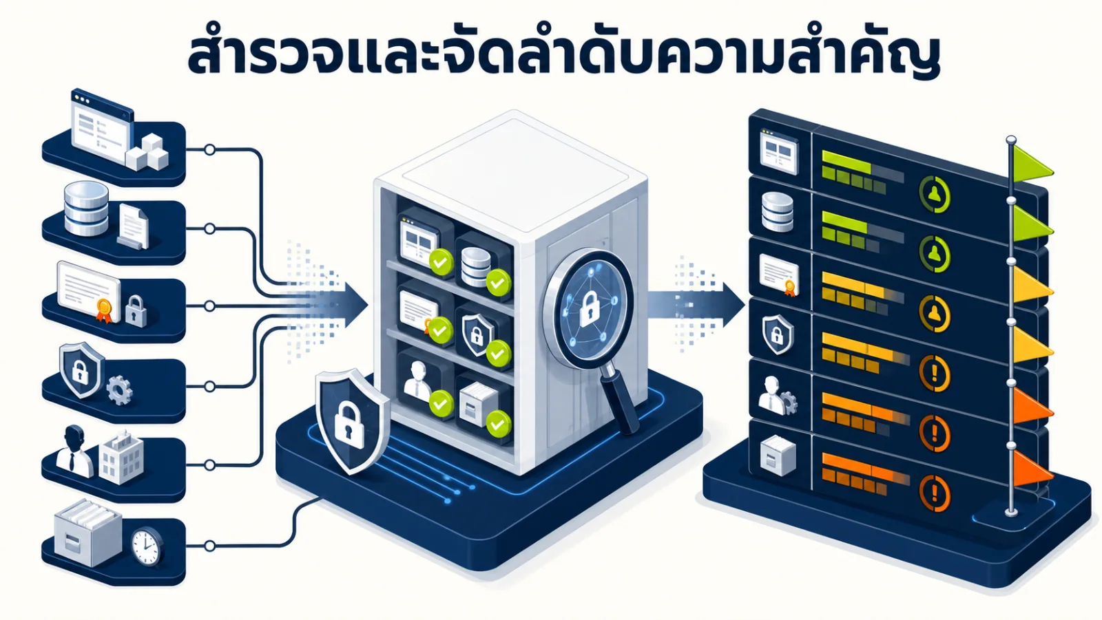 ภาพอินโฟกราฟิกอธิบาย: ใช้ Mosca model เพื่อจัดลำดับการเปลี่ยนผ่าน
