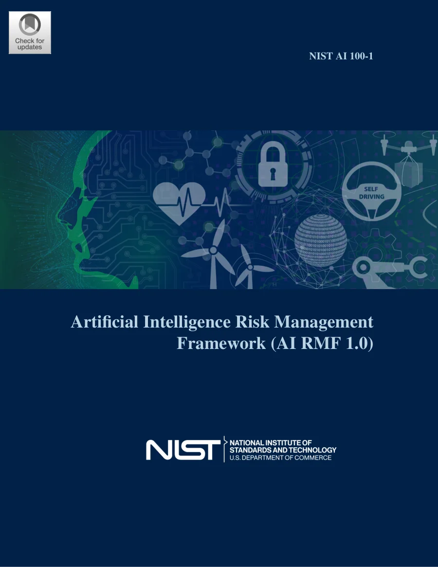 First-page preview of NIST AI 100-1: Artificial Intelligence Risk Management Framework (AI RMF 1.0)